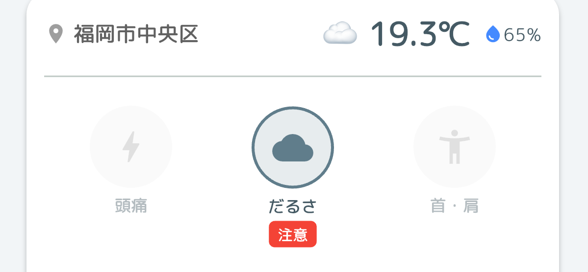 気圧警戒アラート